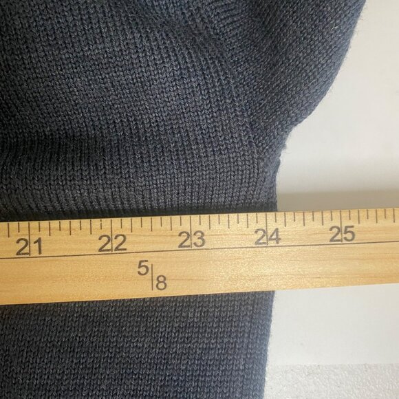 Eileen Fisher Extra Fine Merino Wool Cardigan Sweater Womens M Long Charcoal Gra - Picture 8 of 9